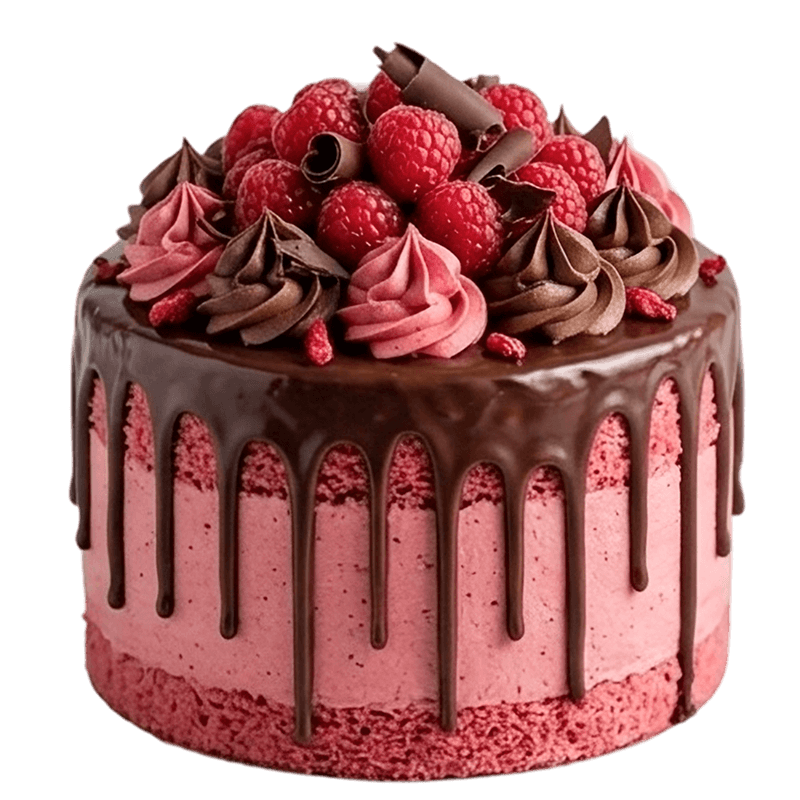 Premium Raspberry Cake